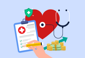 Illustration highlighting how preventive healthcare improves health outcomes while reducing medical costs.