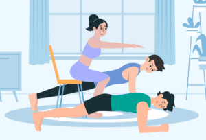 Three exercises to stay fit in small spaces.