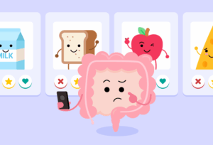 Digestive discomfort in the intestines linked to food intolerance.