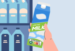 Illustration showing potential misleading information on a food label.