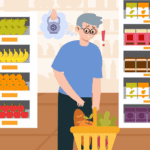 Older man feeling weak with reduced muscle function while performing daily tasks.