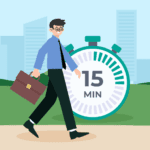 15-minute workout for busy professionals.