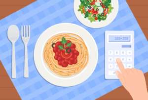 Common calorie calculation misconceptions illustrated.