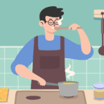 Avid home cook preparing food with koji for its flavor-enhancing and health properties.