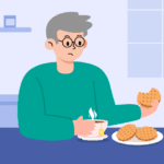 A senior enjoying a nutrition-rich tea break for healthy aging.