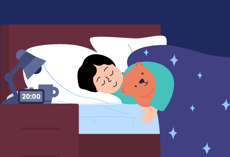 Having a structured and regular sleep routine is beneficial to the health of a child