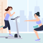 Two women performing different workouts to explore whether cardio or strength training is more beneficial.