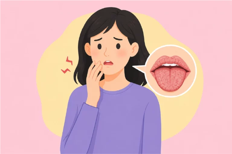 women with dry mouth
