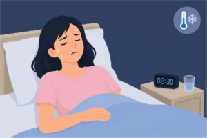 women having night sweats